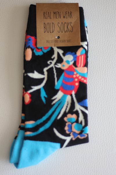 MENS Fashion Socks mit Paradies-Motiv in ONE SIZE