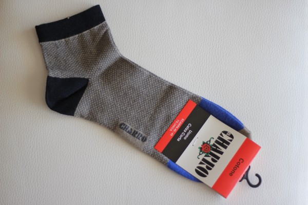 Herren Socken grau mit blau ONE SIZE