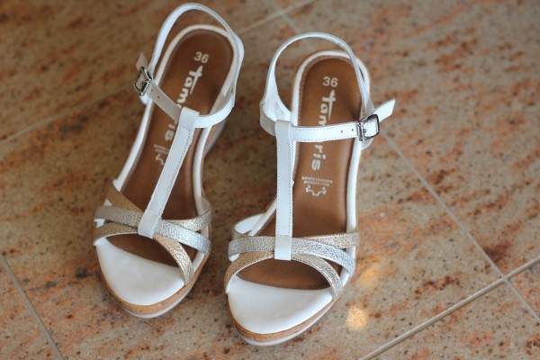 elegant trifft Keilabsatz WHITE COMB TAMARIS