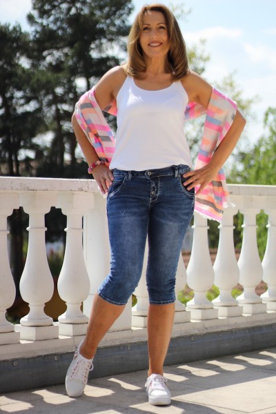 blaue Blue Monkey ´Capri´ Jeans