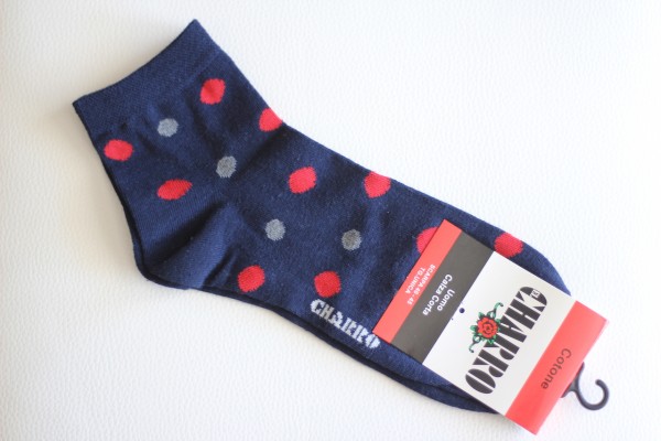 Herren Socken blau mit Punkten ONE SIZE