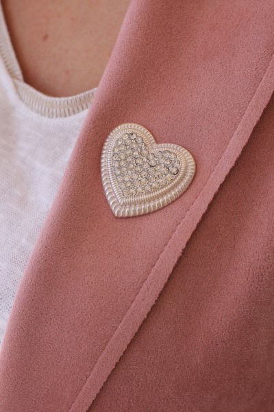 Magnet ´Herz´ mit Glitzersteine