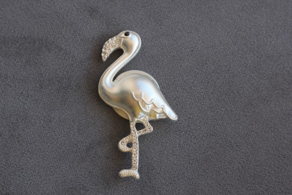 Magnet ´Flamingo´mit Glitzersteinchen