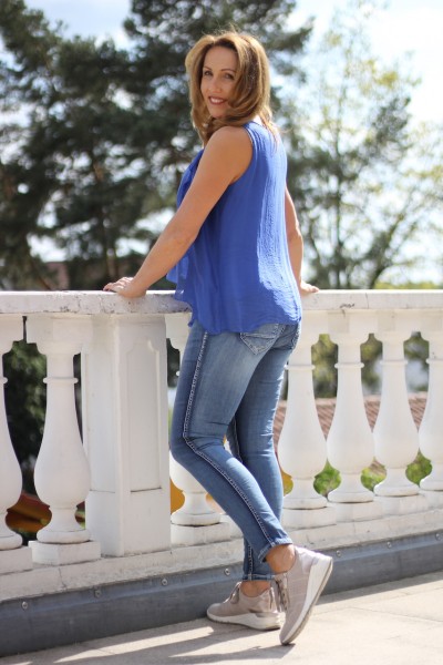 moderne Wende-Jeans in Größe L