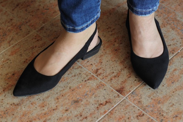 Halbsandale BLACK SUEDE TAMARIS