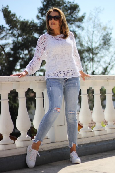 moderne Jeans in used optik ´ein echter Hingucker´