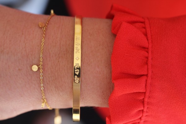 2-teiliges goldfarbenes Armbandset